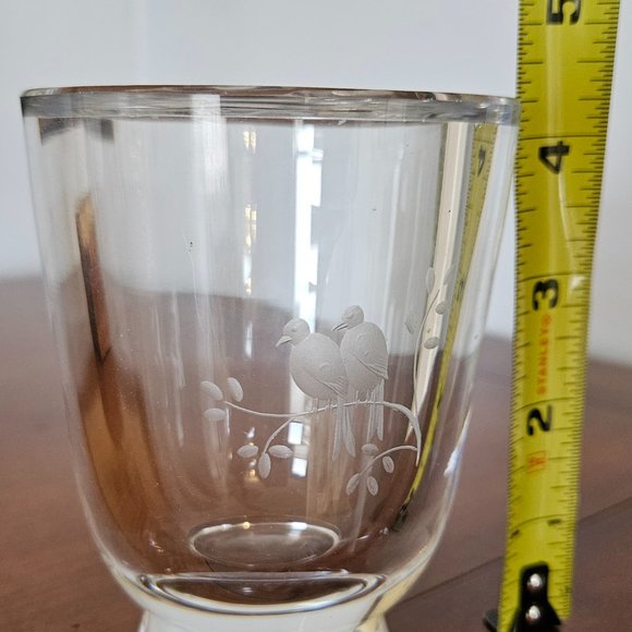 Orrefors Lovebirds vase - Picture 6 of 6